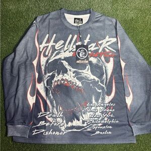 Hellstar Gray Long Sleeve Tee
